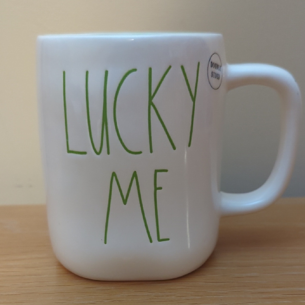 Rae Dunn "Lucky Me" Mug NEW